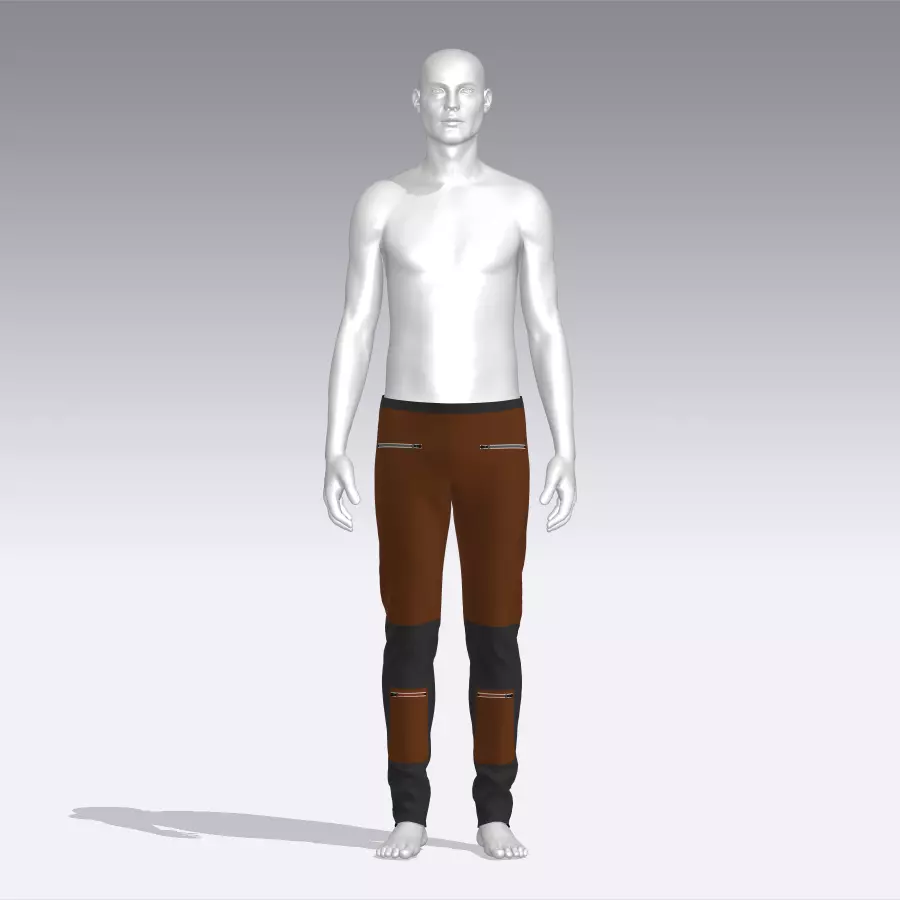 Pants Low-poly 3D model_0