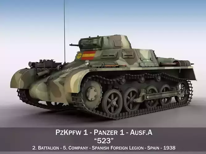 Panzer 1 - PzKpfw 1A - Spainish Civil War