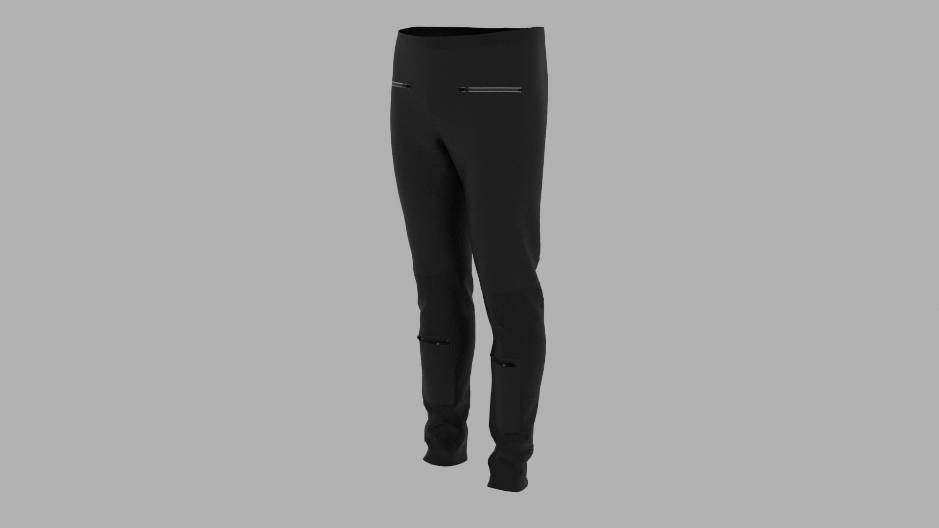 Pants mannequin wearing leggings Low-poly 3D model_2