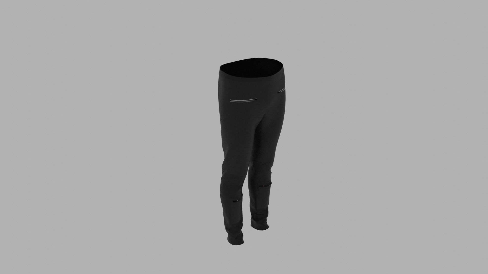 Pants mannequin wearing leggings Low-poly 3D model_6