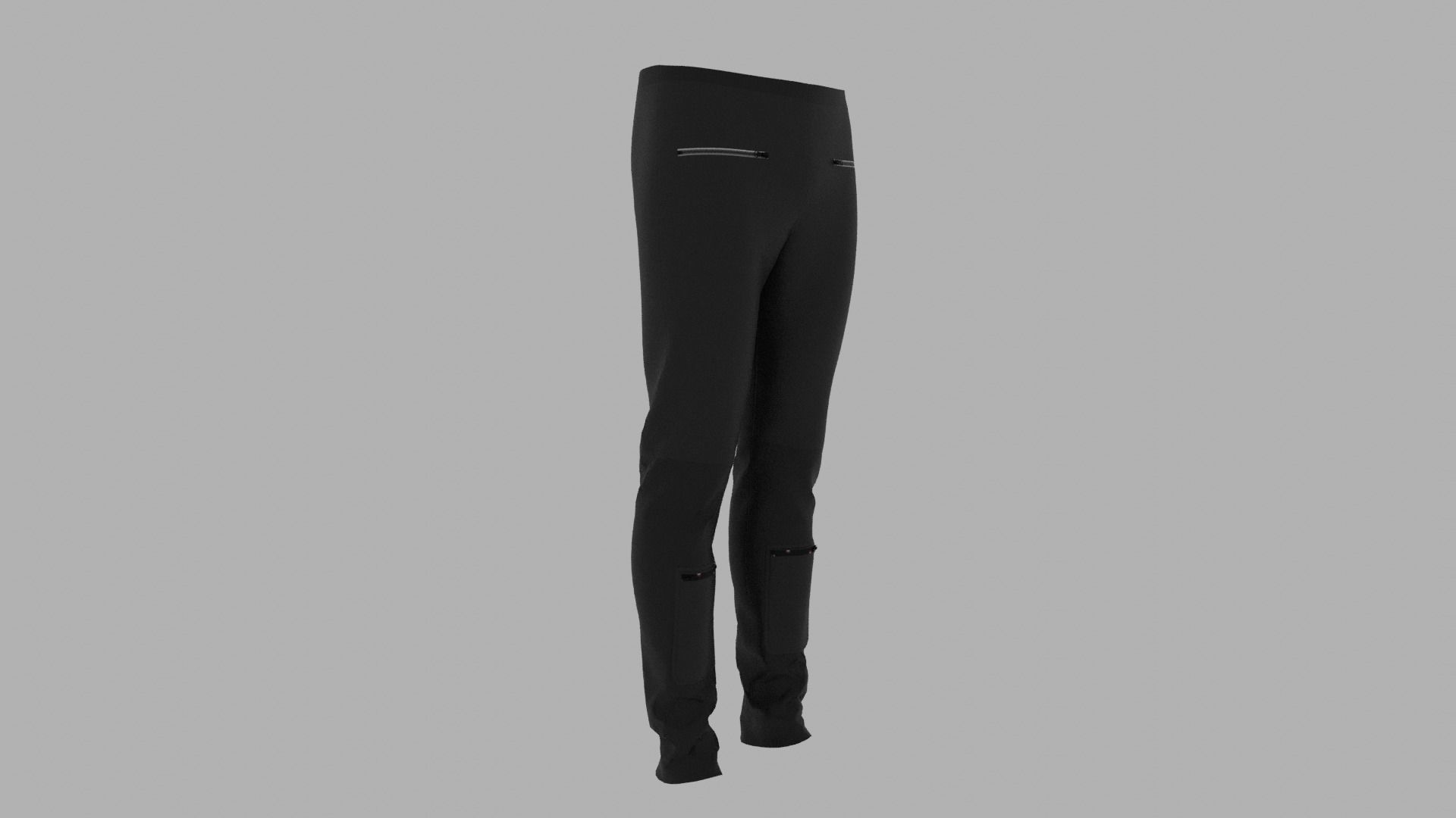 Pants mannequin wearing leggings Low-poly 3D model_3