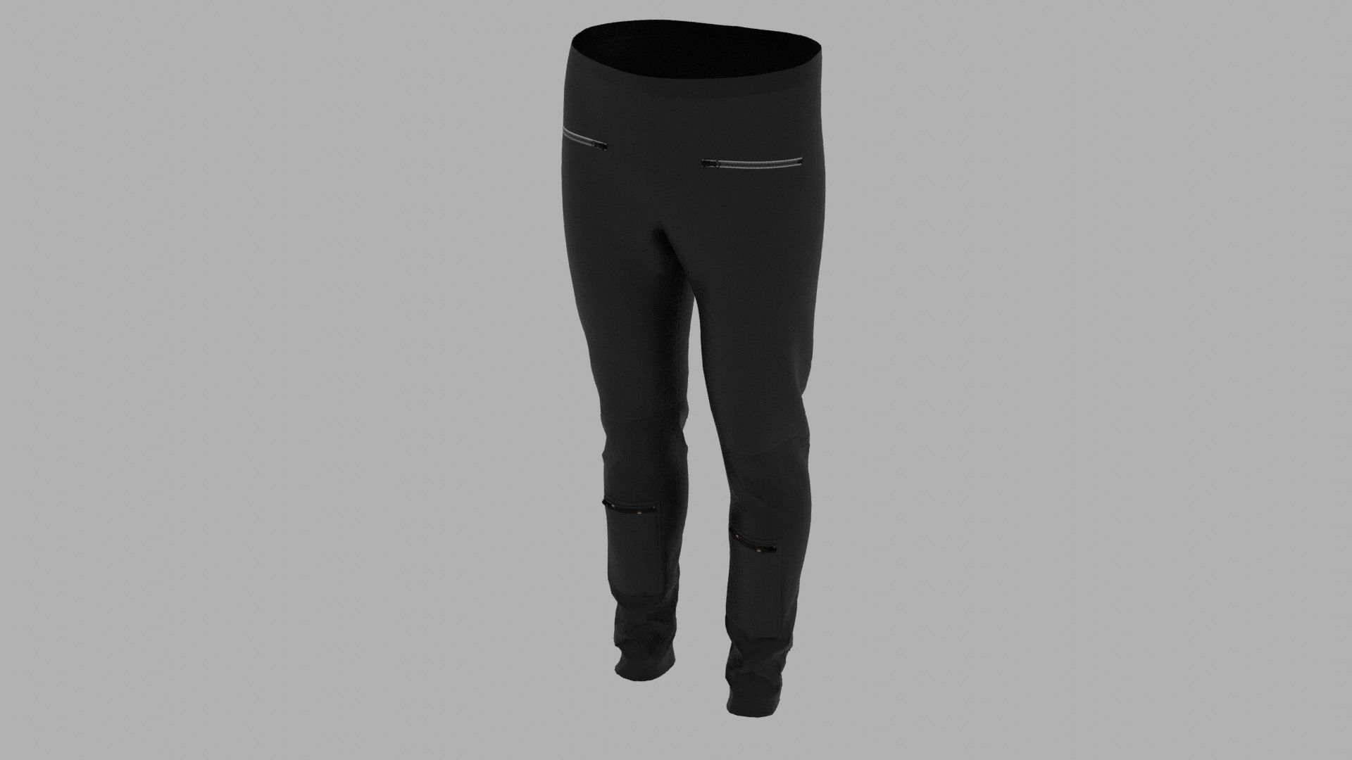 Pants mannequin wearing leggings Low-poly 3D model_5