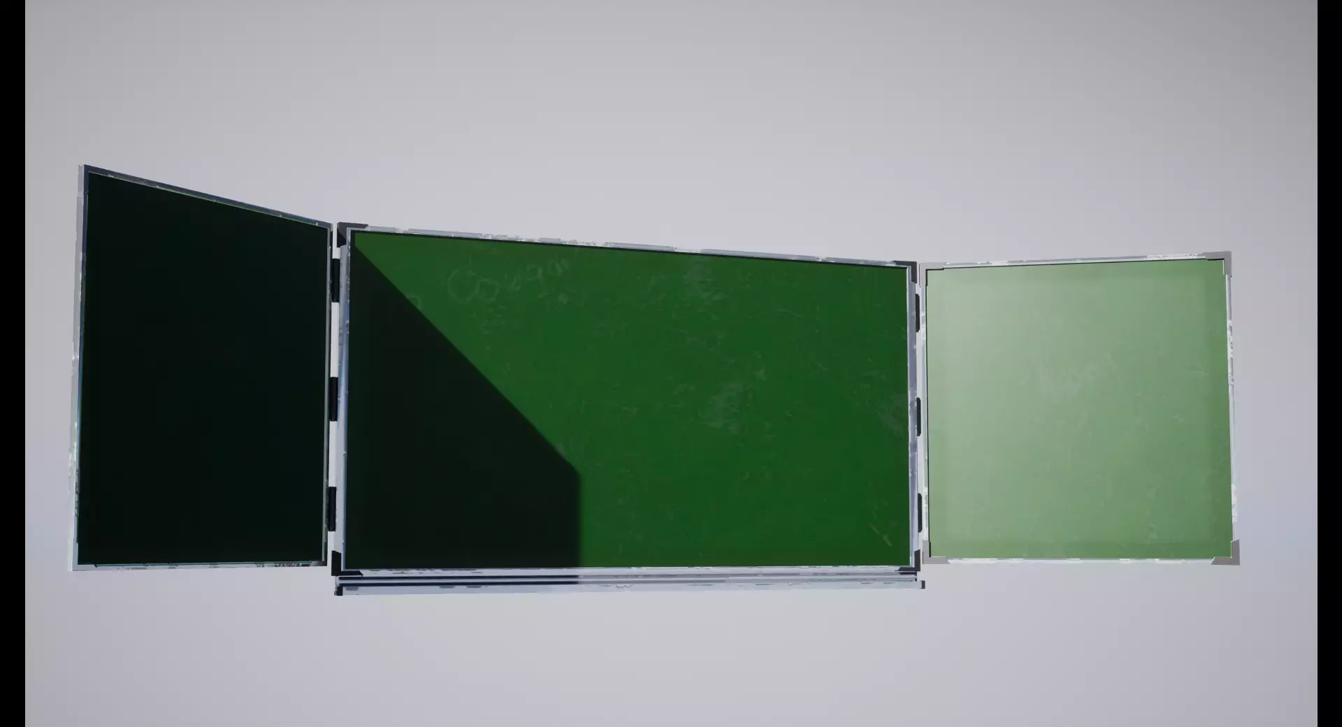 High school board Low-poly 3D model_0