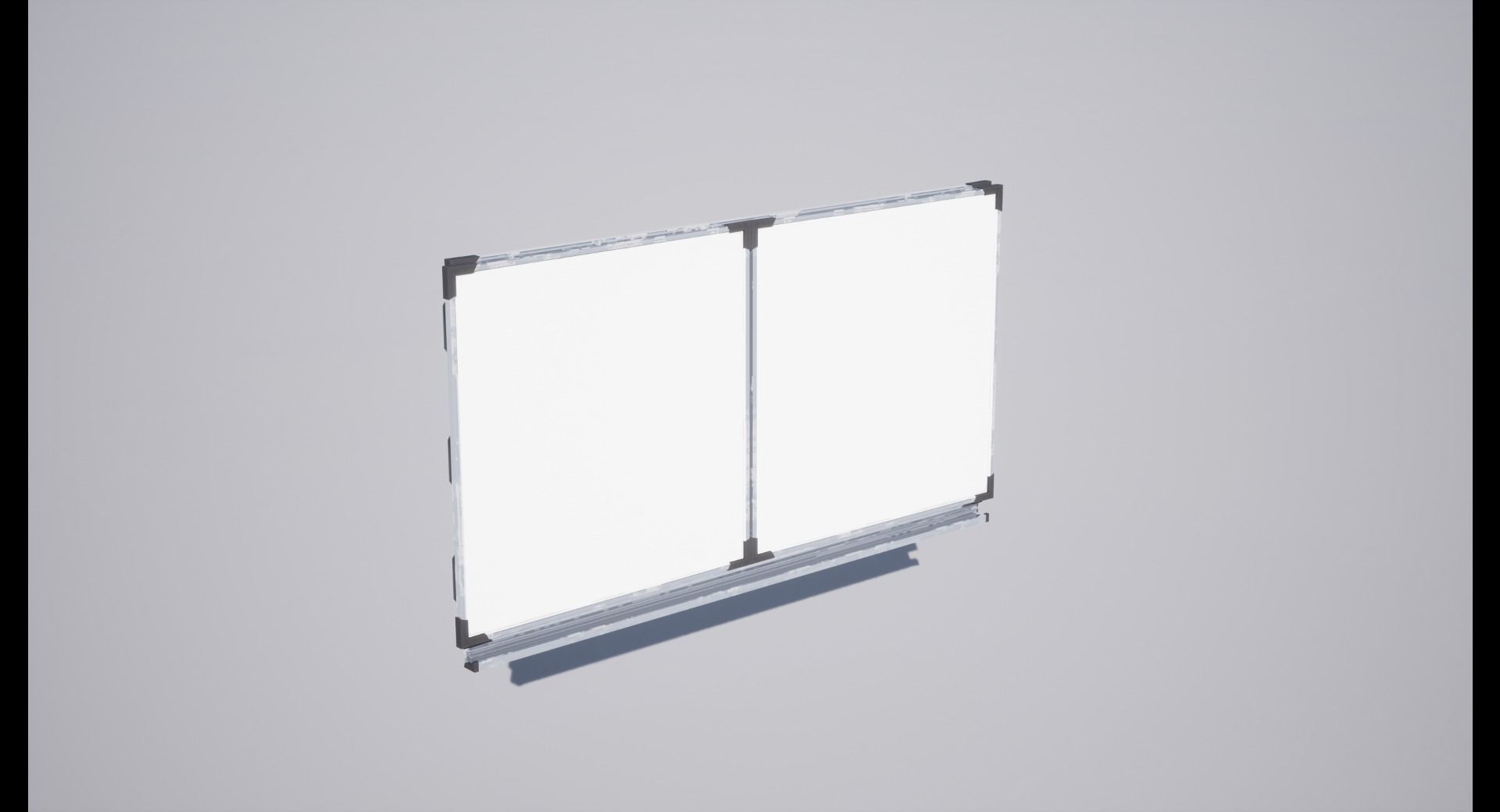 High school board Low-poly 3D model_5