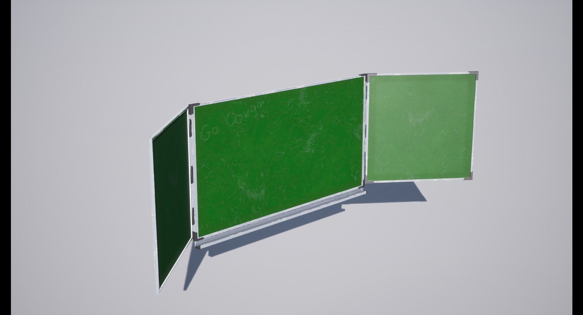 High school board Low-poly 3D model_6