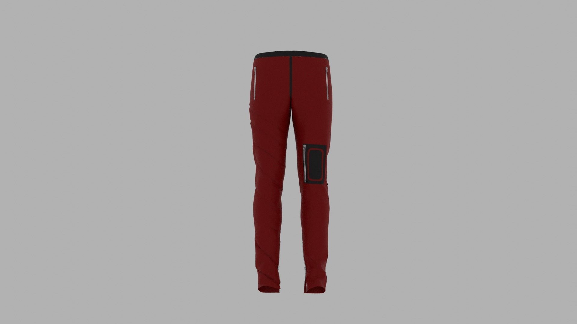Pants mannequin wearing leggings Low-poly 3D model_7