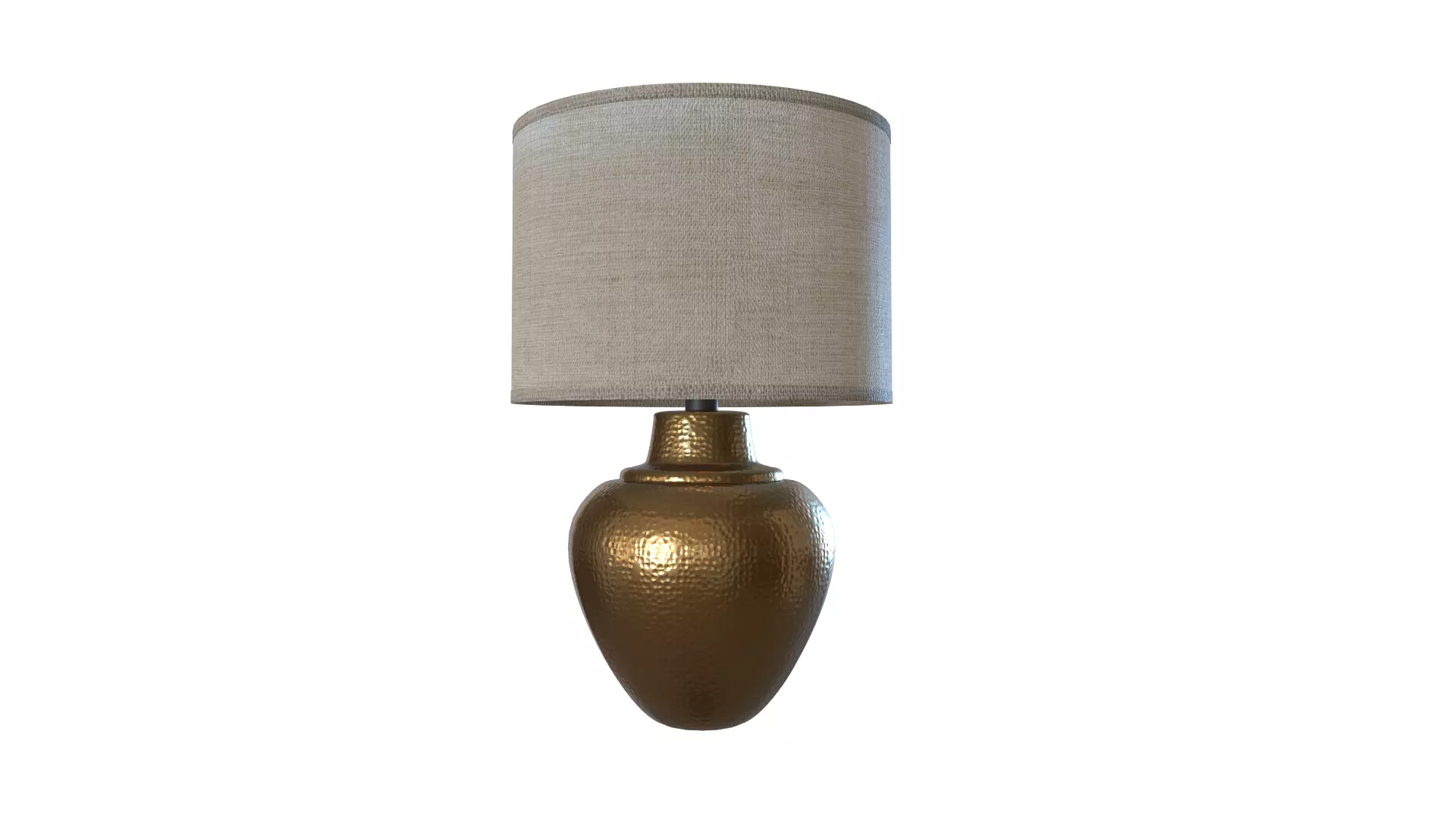 Hammered Bronze Lamp 3D model_0