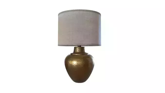 Hammered Bronze Lamp