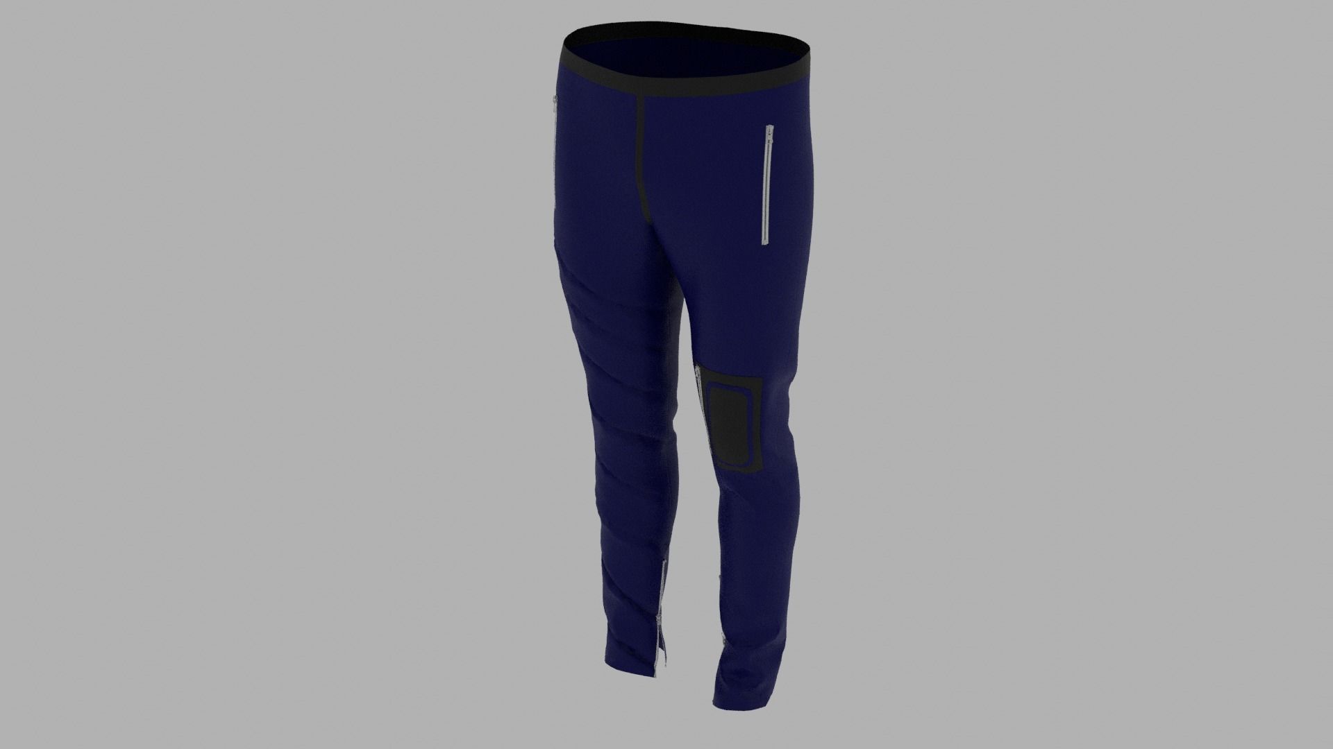Pants mannequin wearing leggings Low-poly 3D model_5