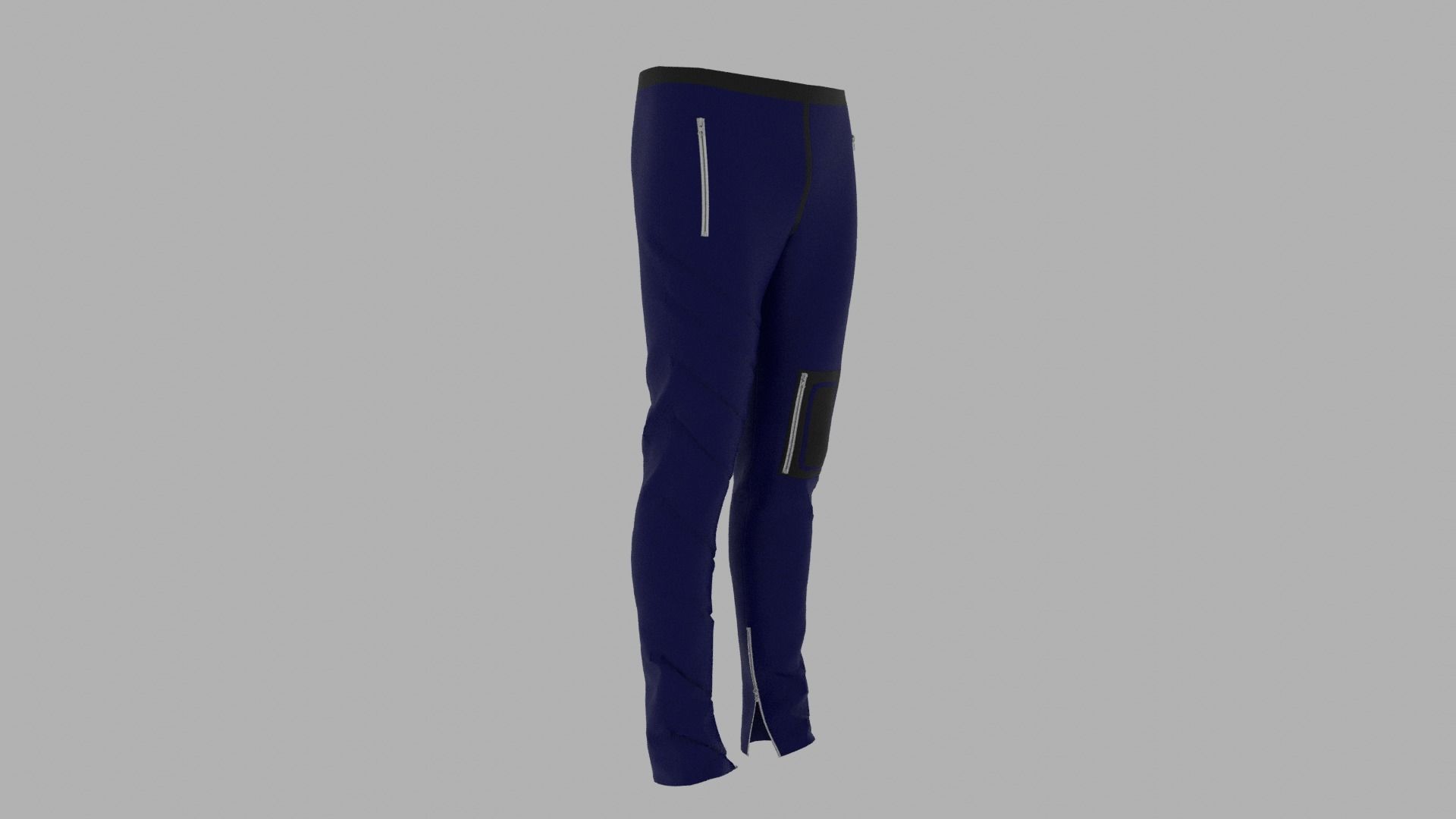 Pants mannequin wearing leggings Low-poly 3D model_3
