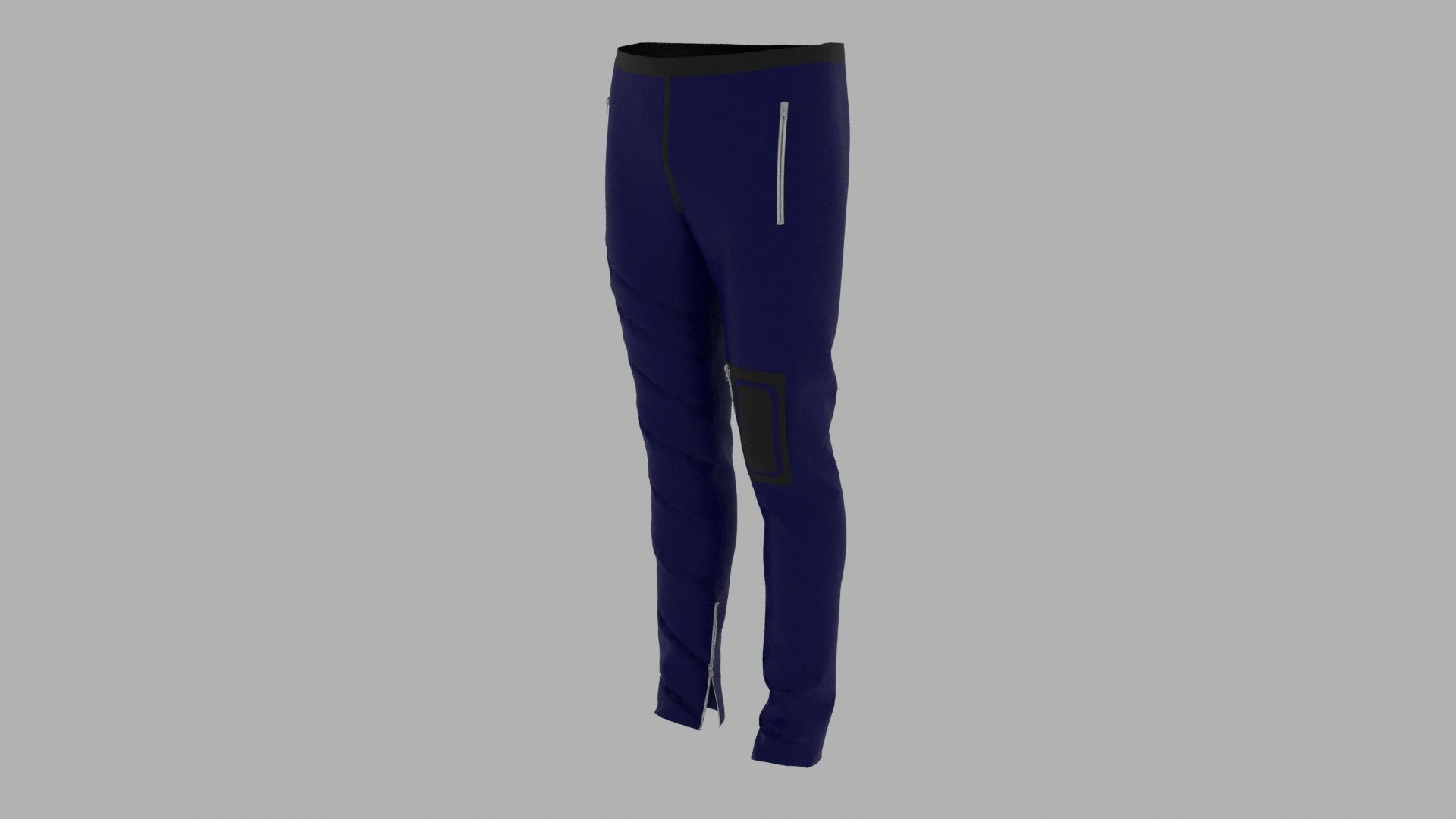 Pants mannequin wearing leggings Low-poly 3D model_2