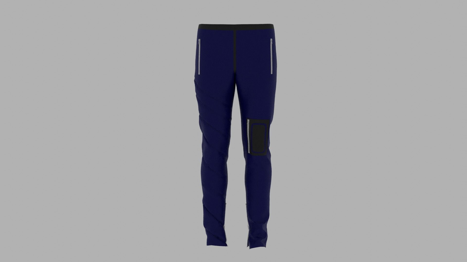 Pants mannequin wearing leggings Low-poly 3D model_1