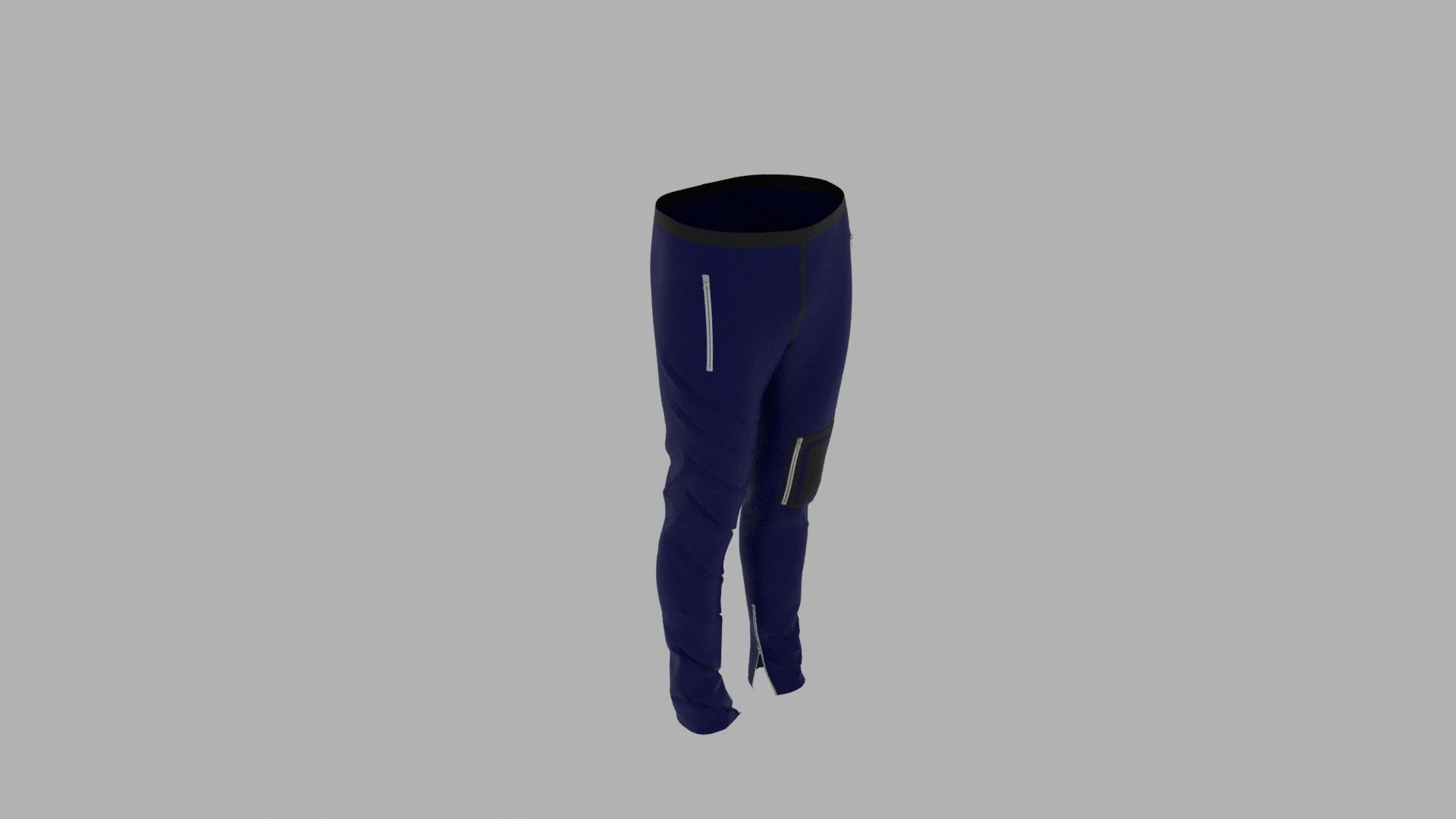 Pants mannequin wearing leggings Low-poly 3D model_6
