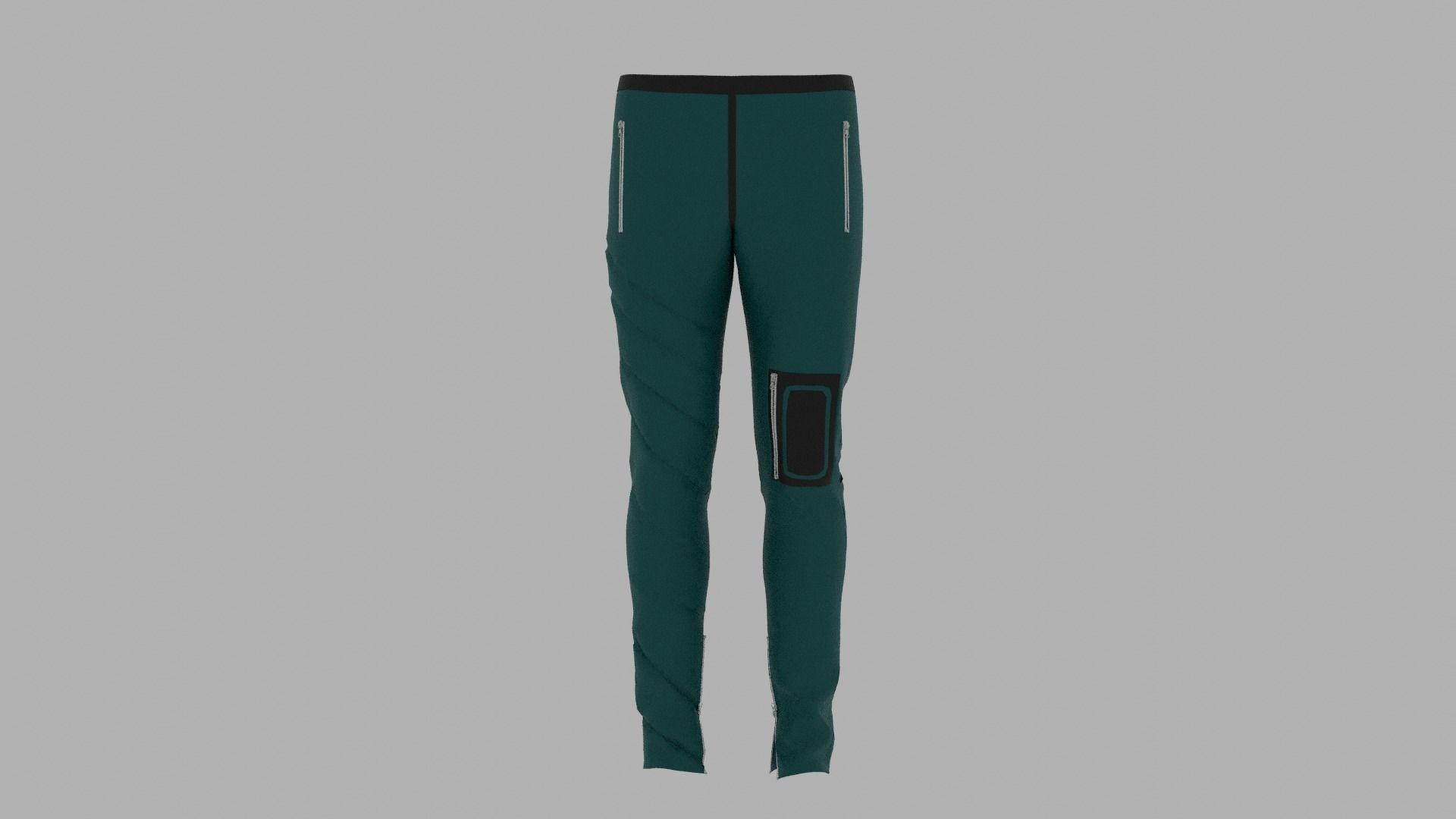 Pants mannequin wearing leggings Low-poly 3D model_1