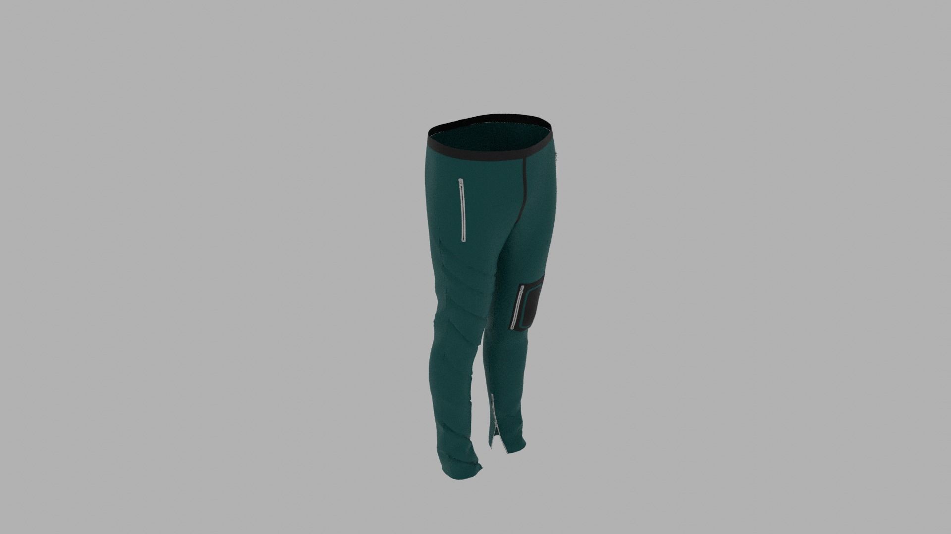 Pants mannequin wearing leggings Low-poly 3D model_6