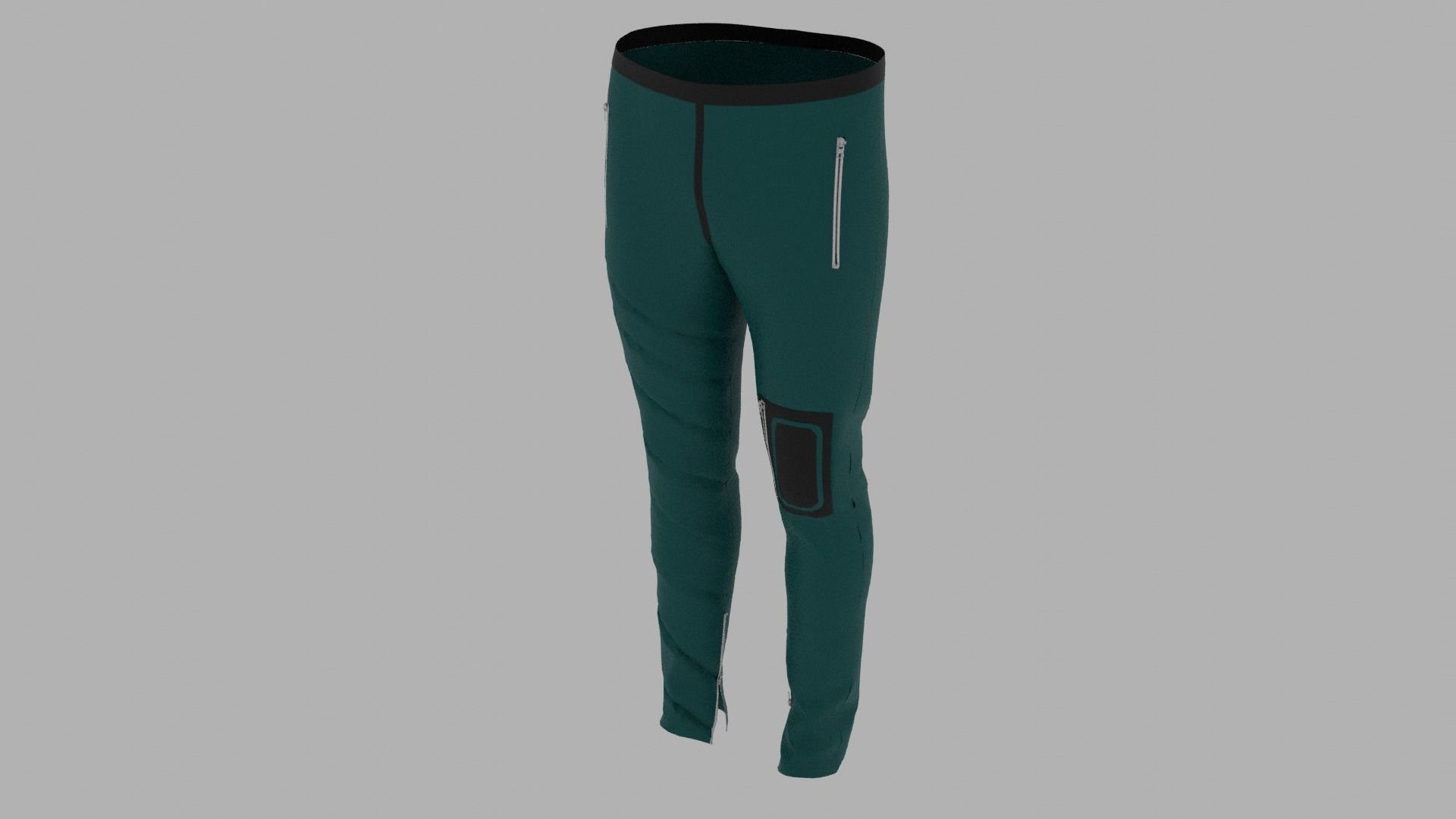 Pants mannequin wearing leggings Low-poly 3D model_5