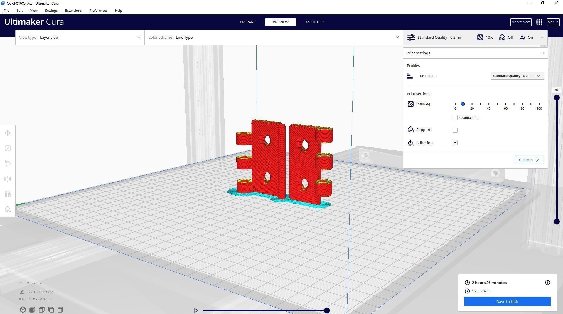 Hinge door 3d printed 3D print model_1