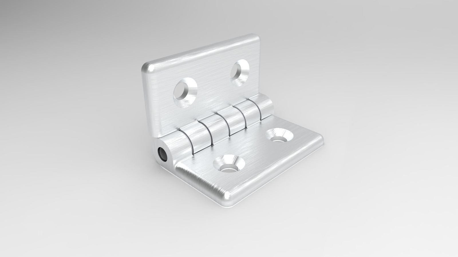 Hinge door 3d printed 3D print model_4