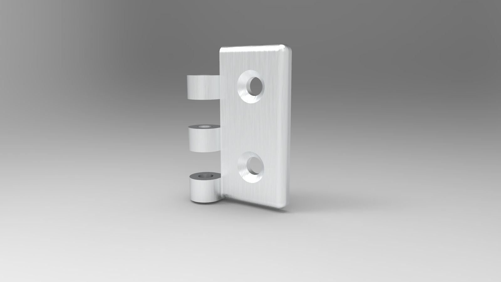 Hinge door 3d printed 3D print model_3