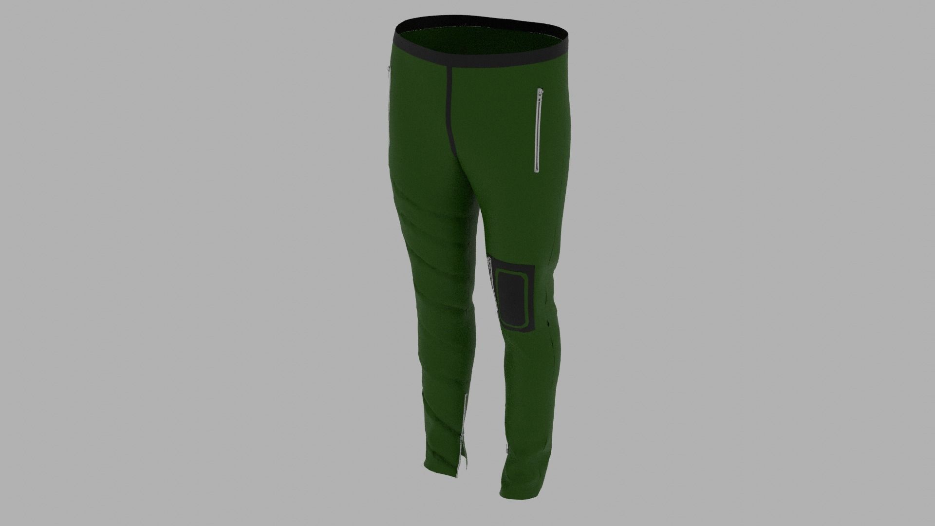 Pants mannequin wearing leggings Low-poly 3D model_5
