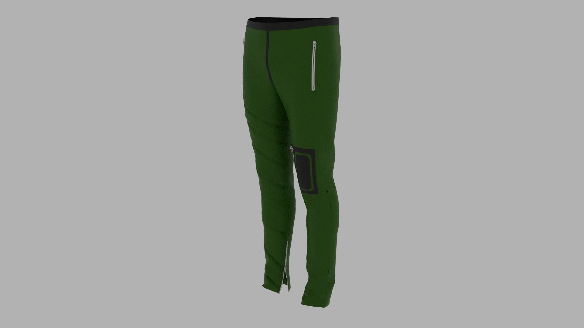 Pants mannequin wearing leggings Low-poly 3D model_2