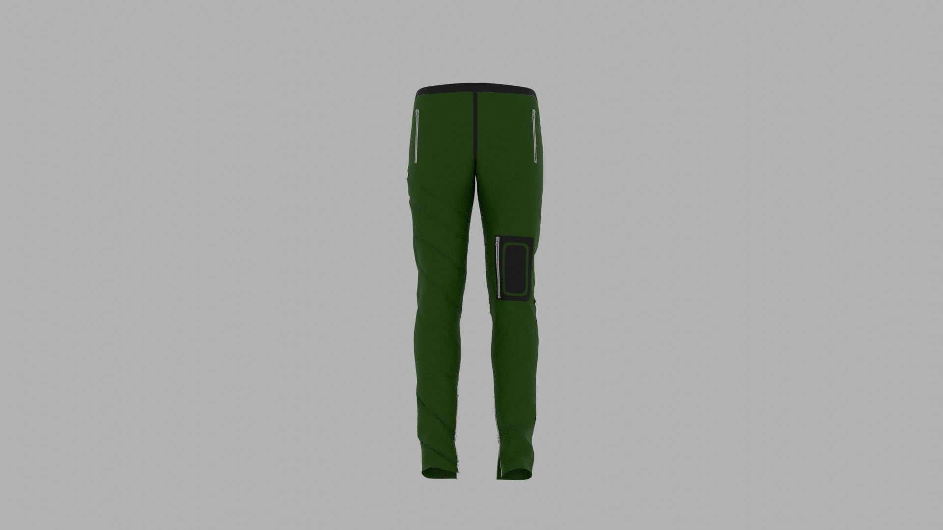 Pants mannequin wearing leggings Low-poly 3D model_7