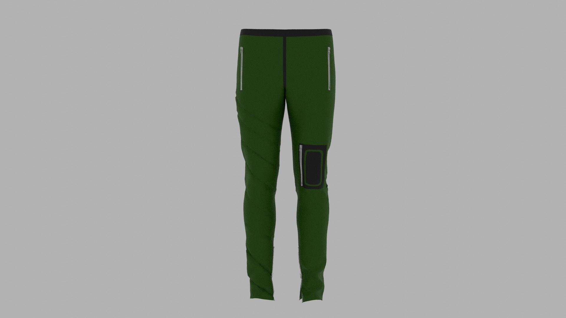 Pants mannequin wearing leggings Low-poly 3D model_1