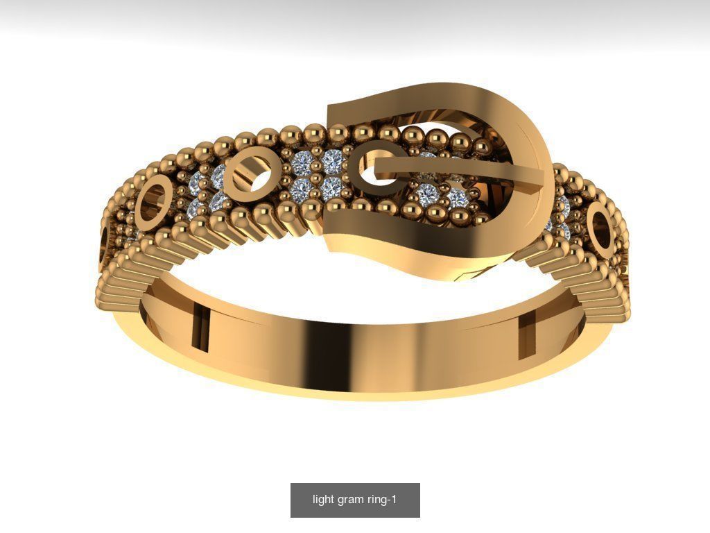 Light gram rings 3D Model Collection_14