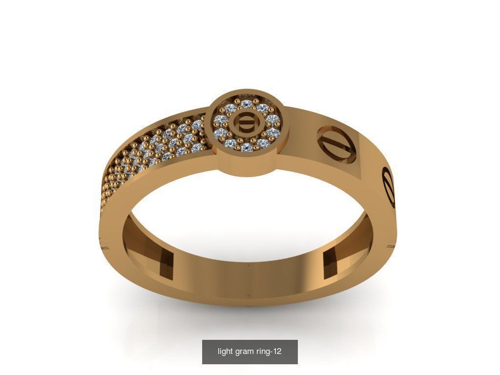 Light gram rings 3D Model Collection_25