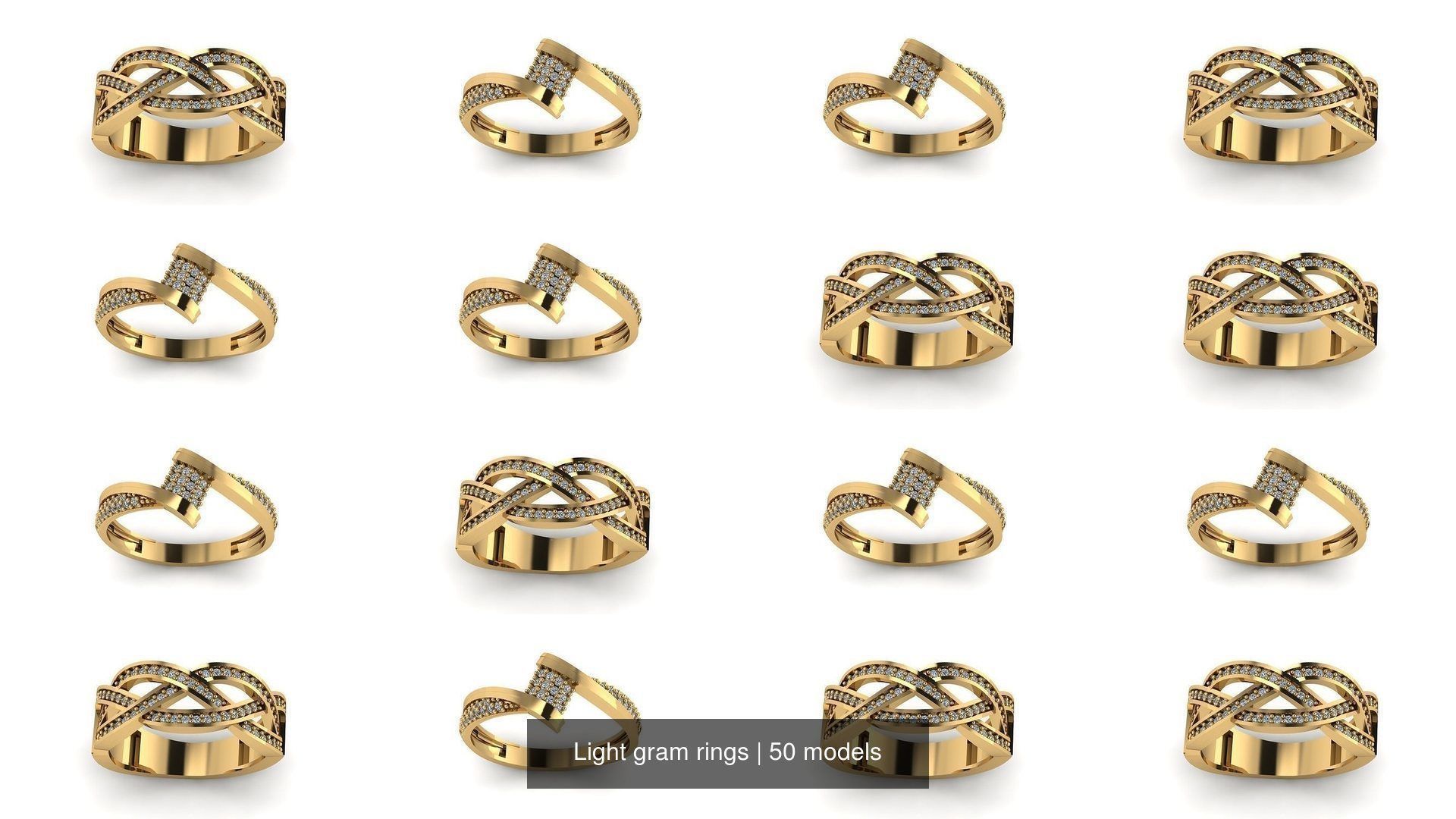 Light gram rings 3D Model Collection_7