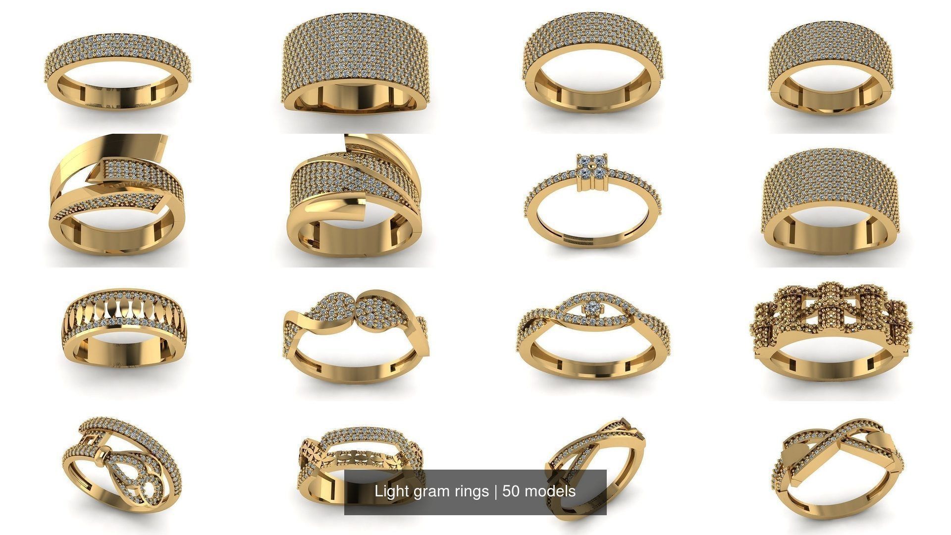 Light gram rings 3D Model Collection_10
