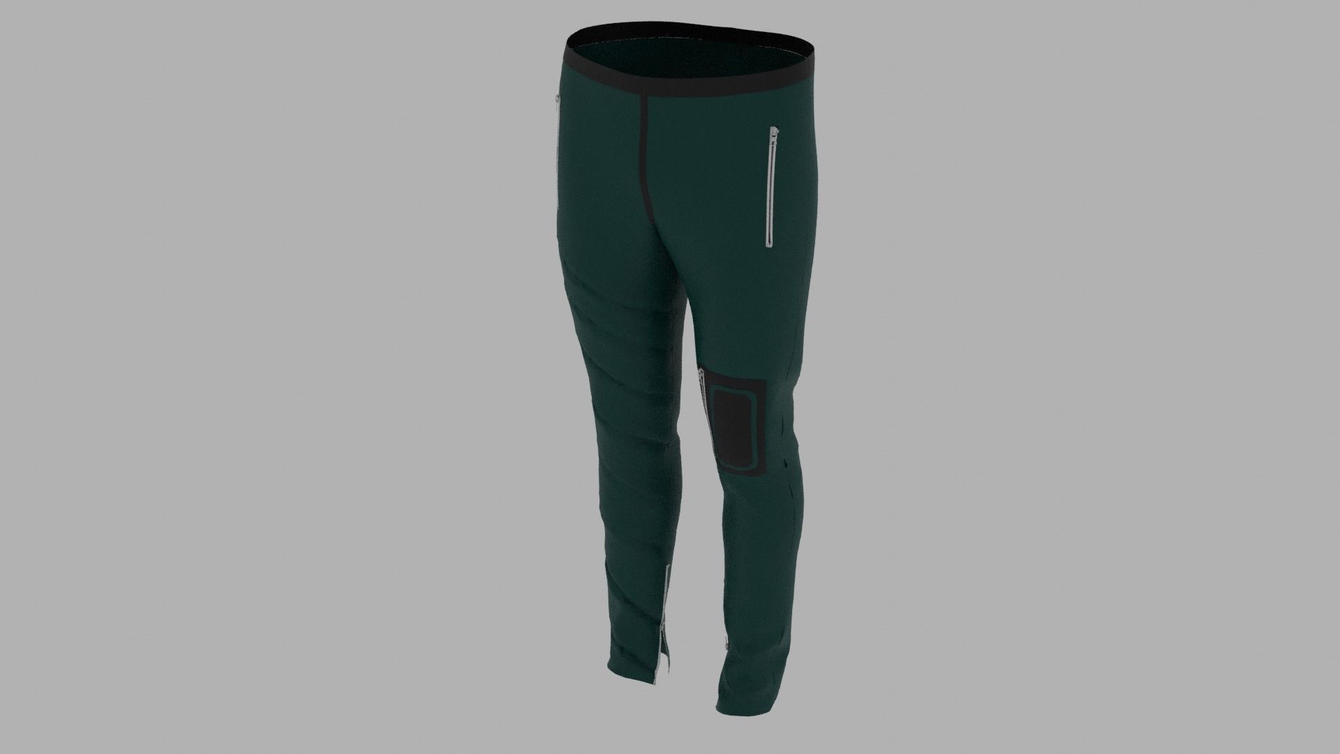 Pants mannequin wearing leggings Low-poly 3D model_5