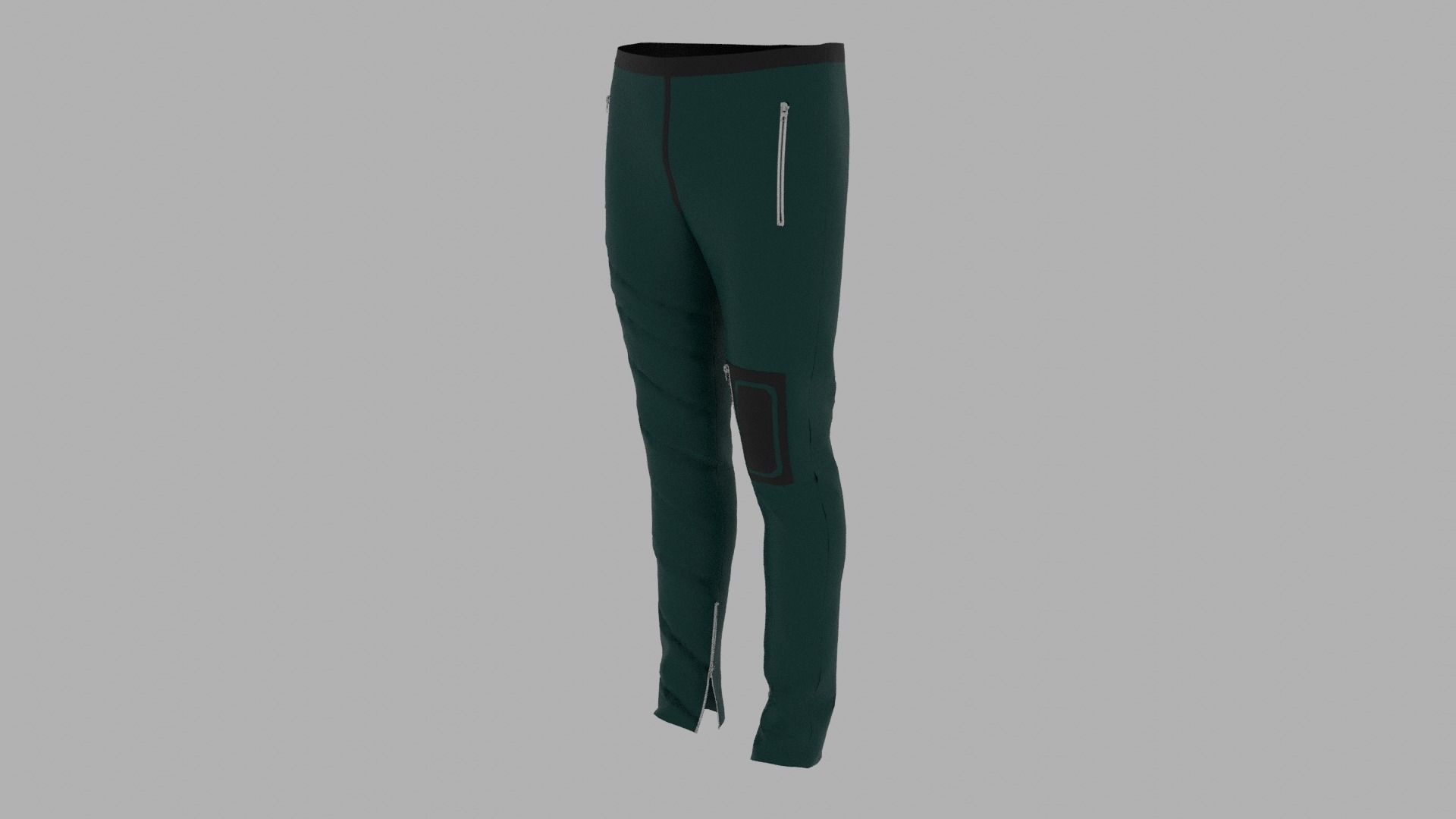 Pants mannequin wearing leggings Low-poly 3D model_2