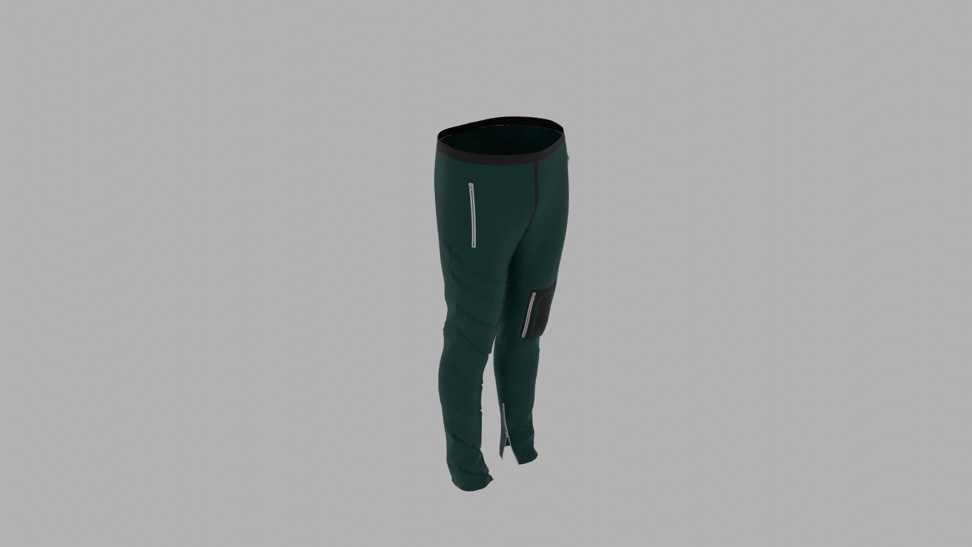 Pants mannequin wearing leggings Low-poly 3D model_6