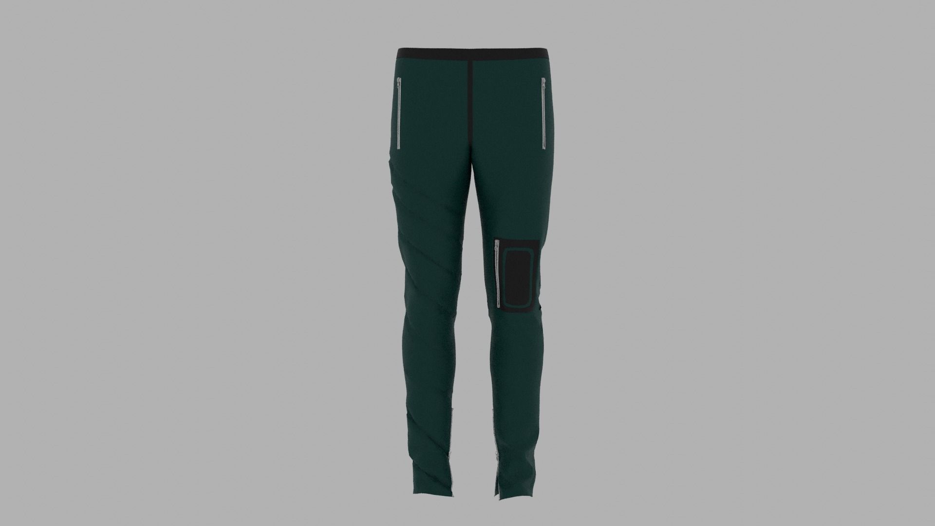 Pants mannequin wearing leggings Low-poly 3D model_1