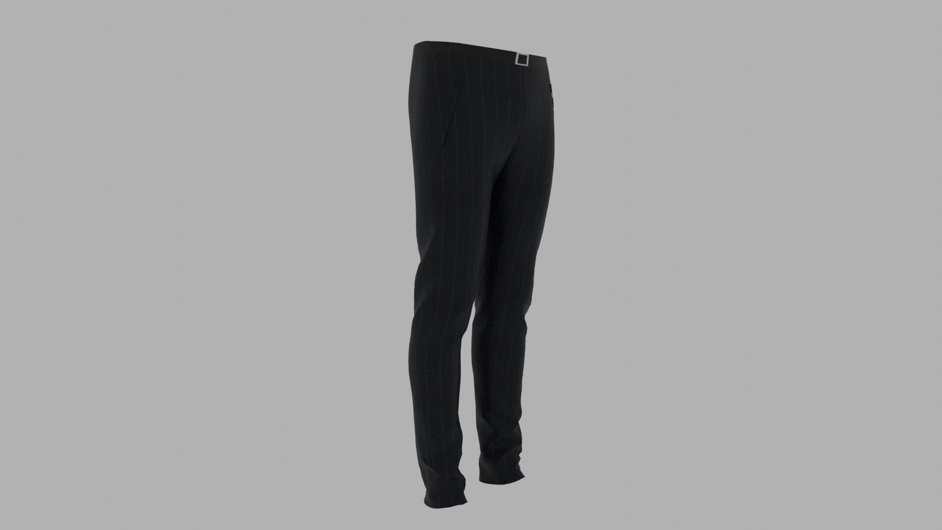 Pants male mannequin wearing Low-poly 3D model_3