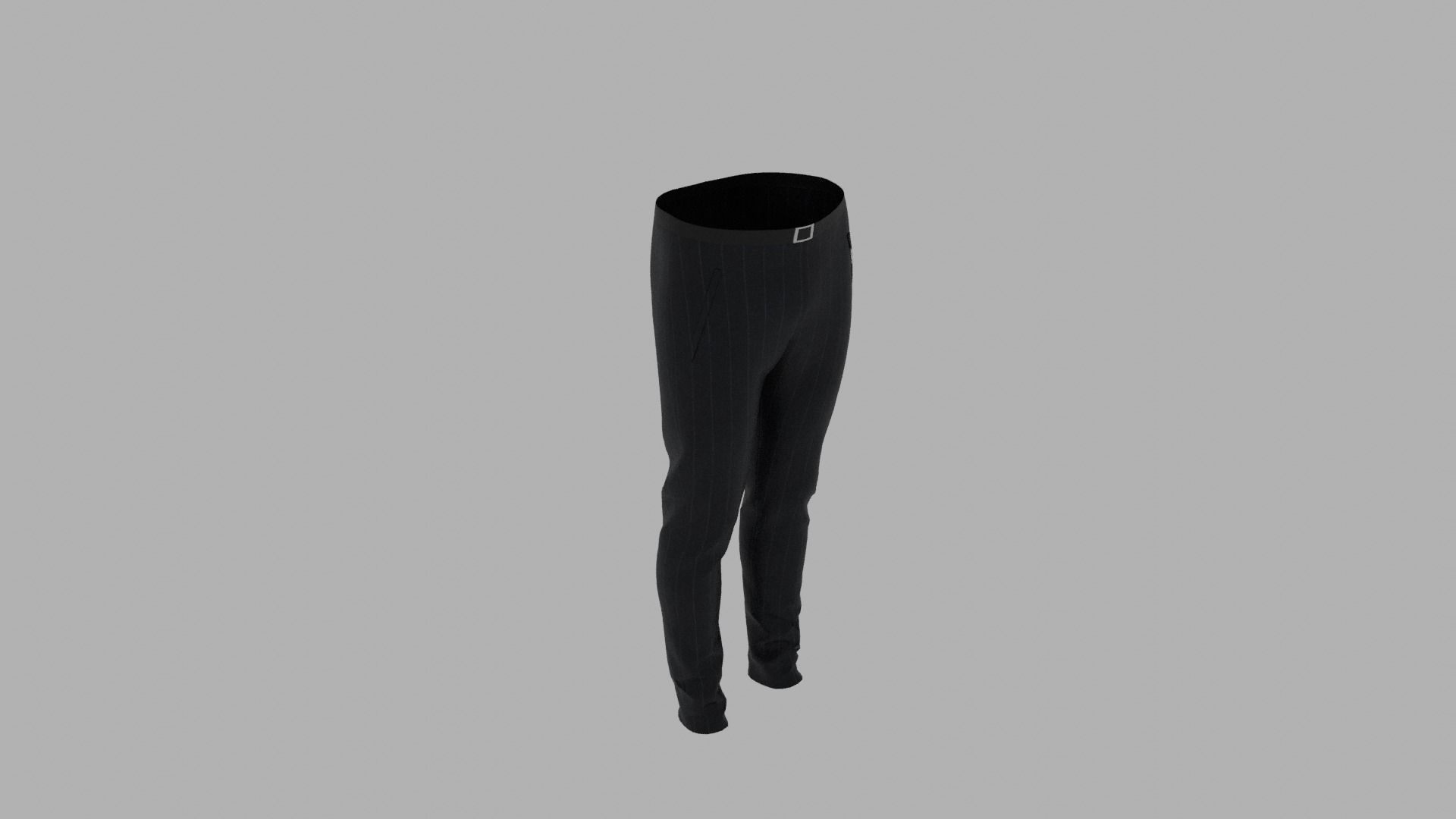 Pants male mannequin wearing Low-poly 3D model_6