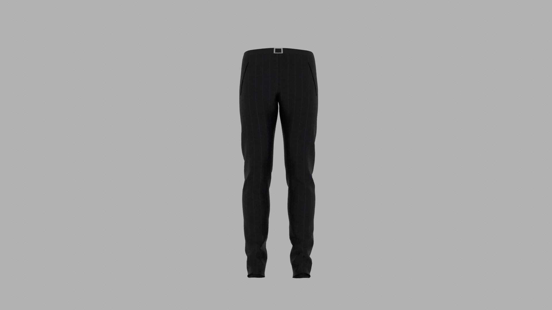 Pants male mannequin wearing Low-poly 3D model_7