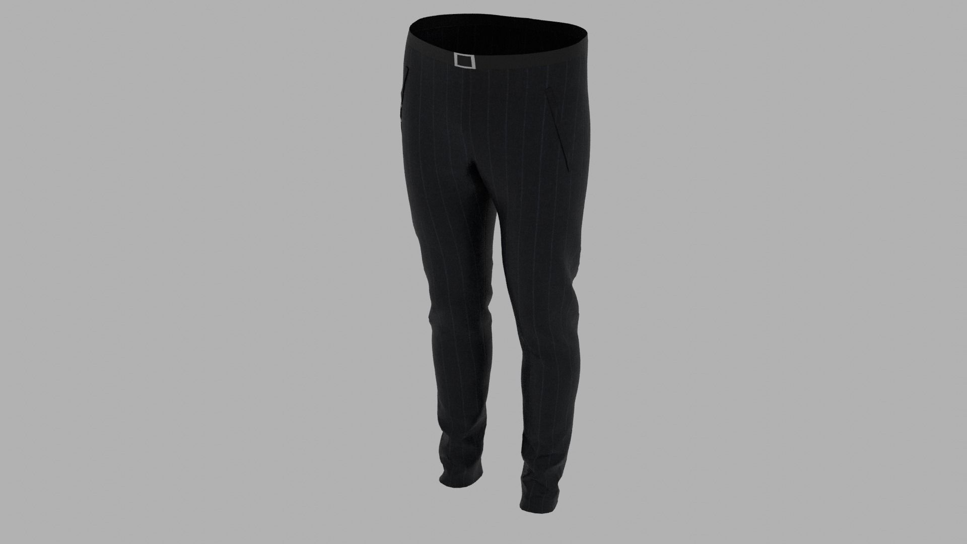 Pants male mannequin wearing Low-poly 3D model_5