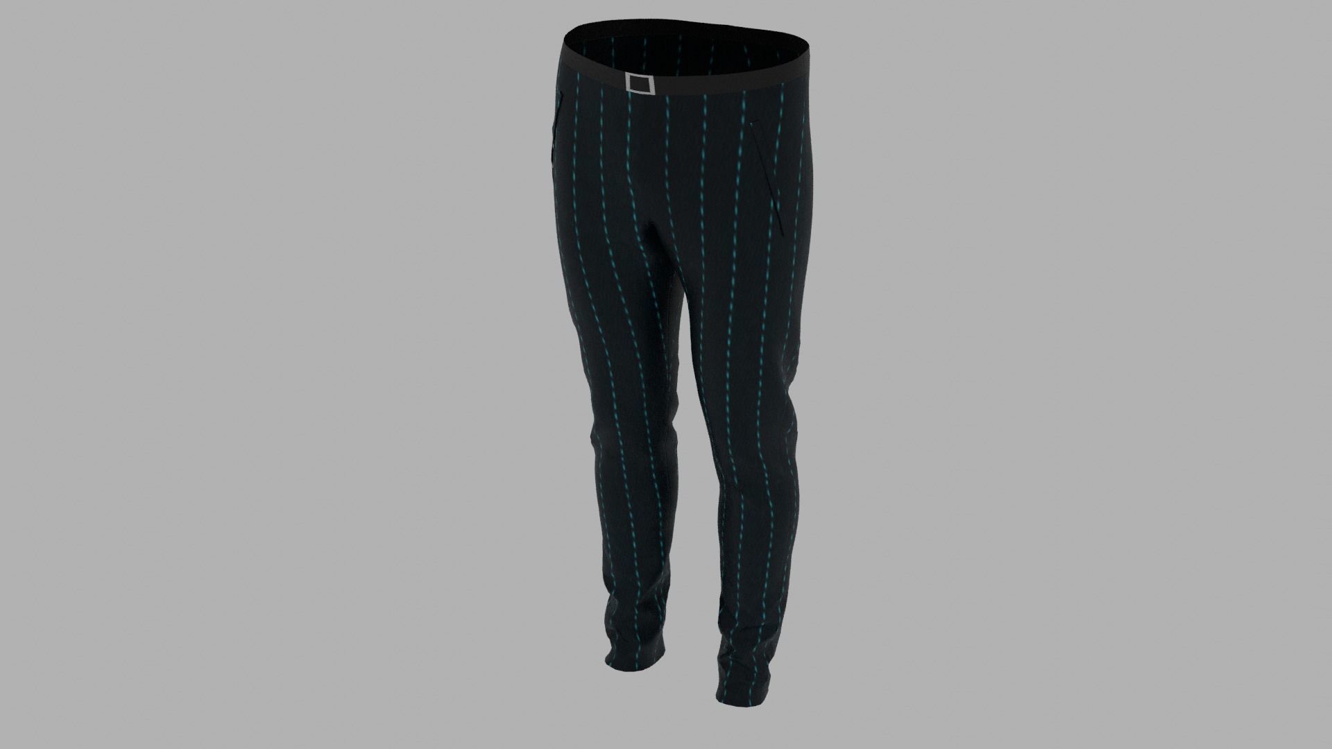 Pants mannequin wearing Low-poly 3D model_5