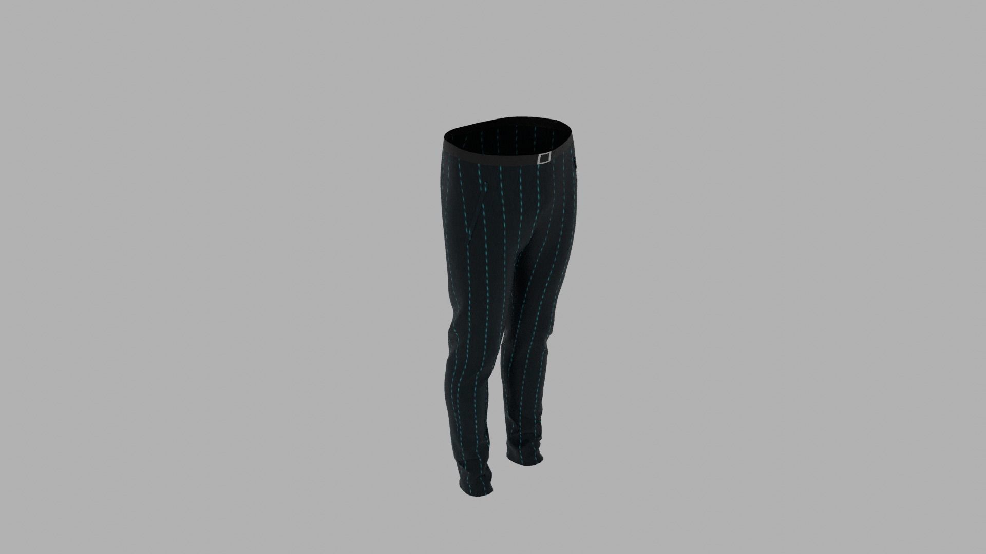 Pants mannequin wearing Low-poly 3D model_6