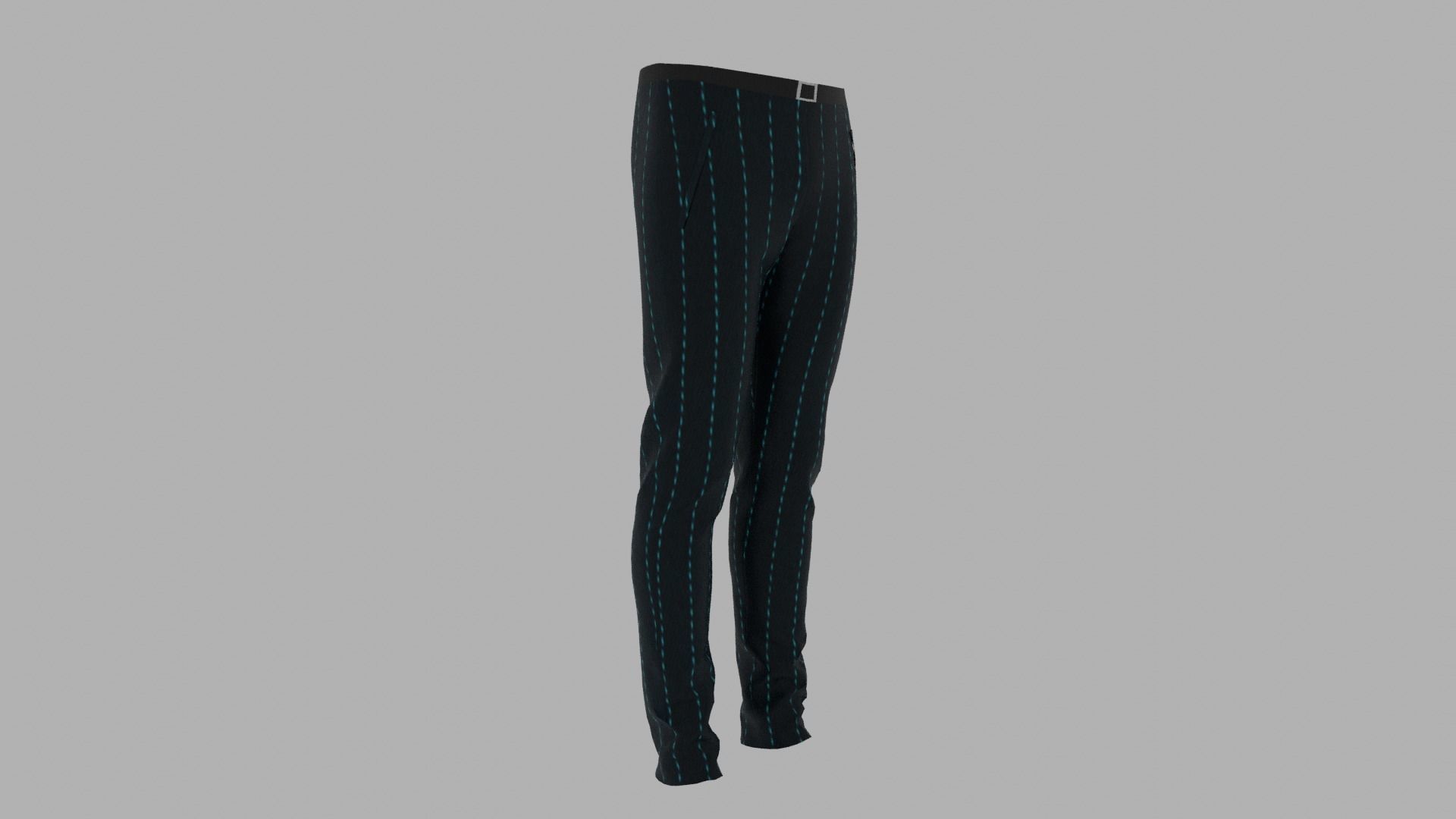 Pants mannequin wearing Low-poly 3D model_3