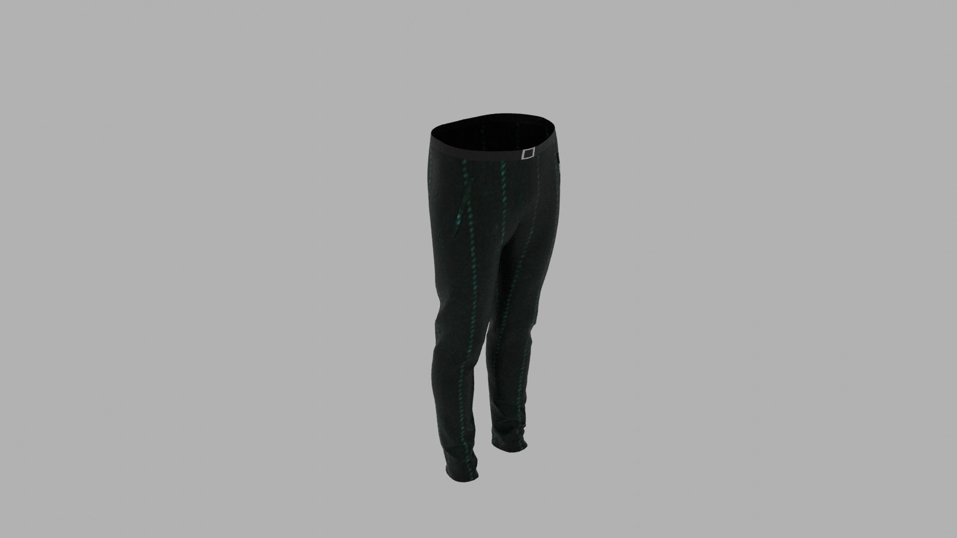 Pants mannequin wearing Low-poly 3D model_6