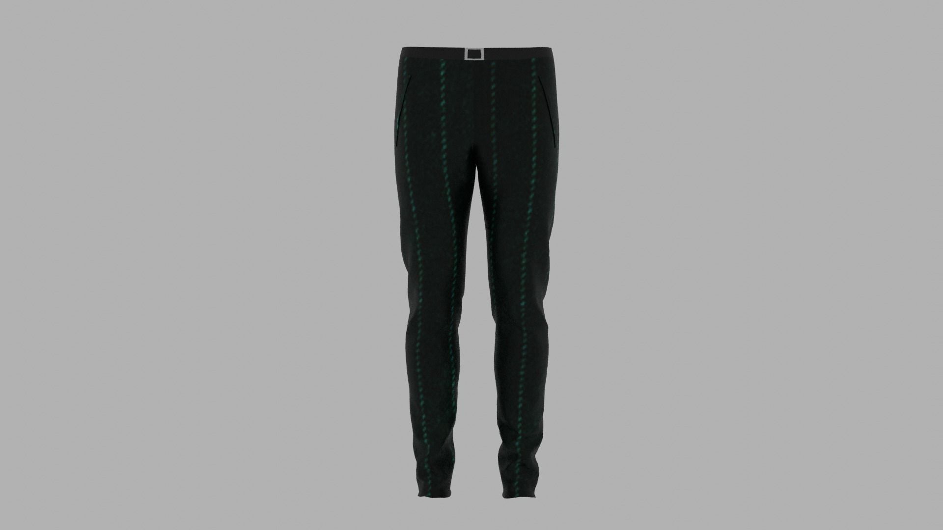 Pants mannequin wearing Low-poly 3D model_1