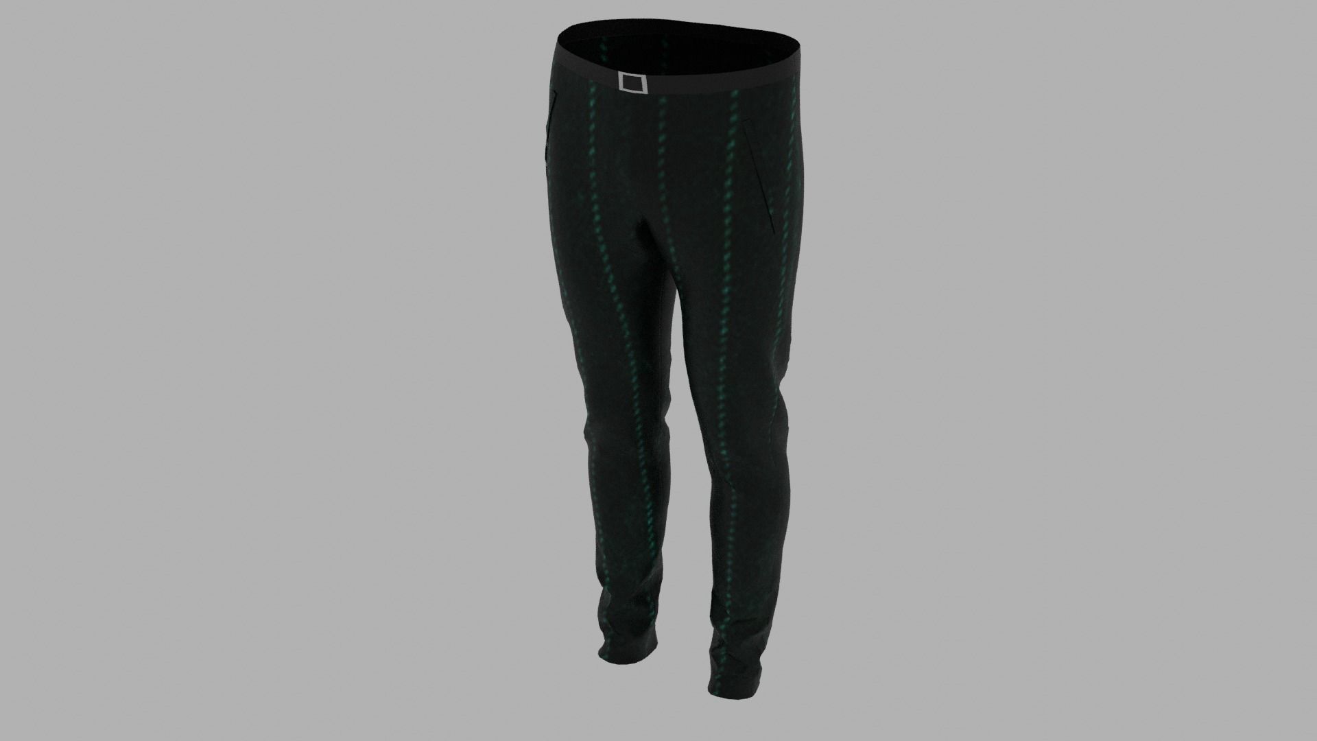 Pants mannequin wearing Low-poly 3D model_5