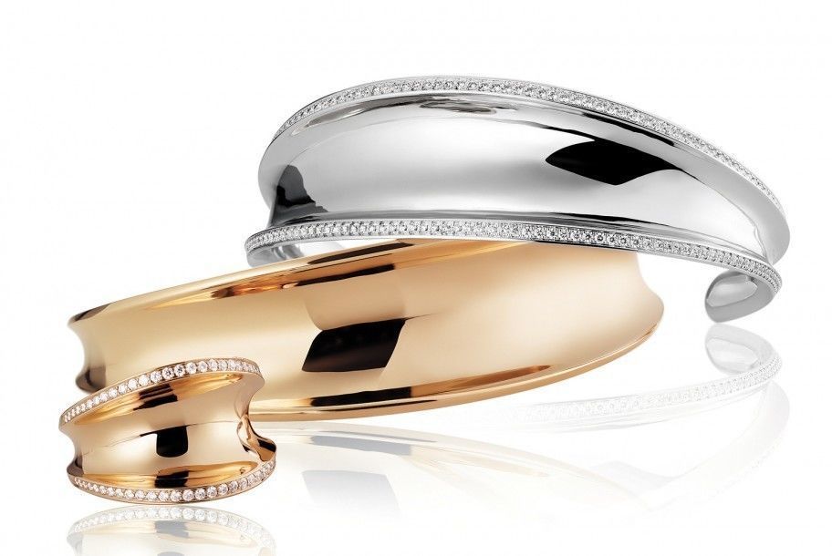 YD238 ring gold with diamonds 3D print model_8