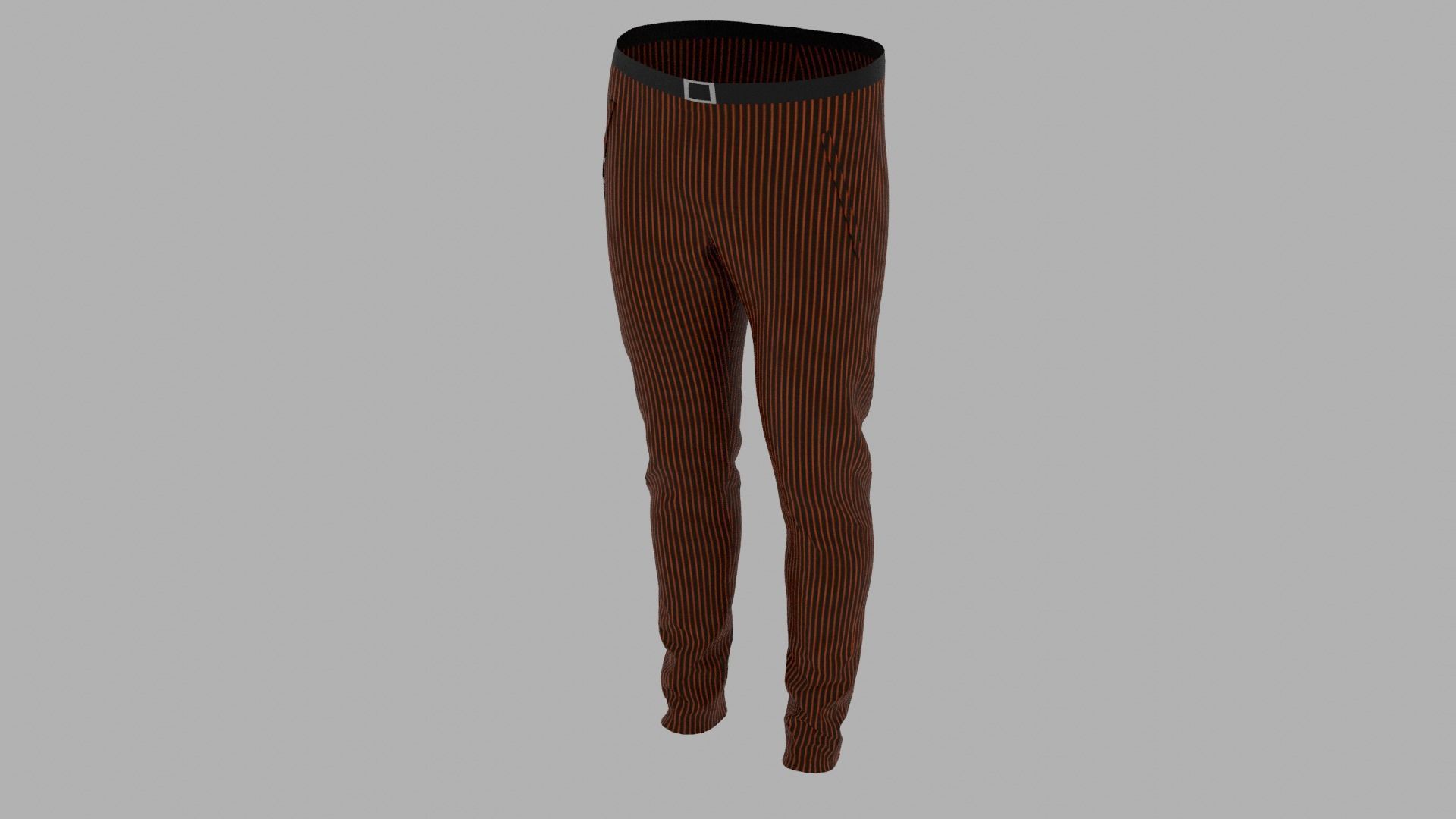 Pants mannequin wearing Low-poly 3D model_5