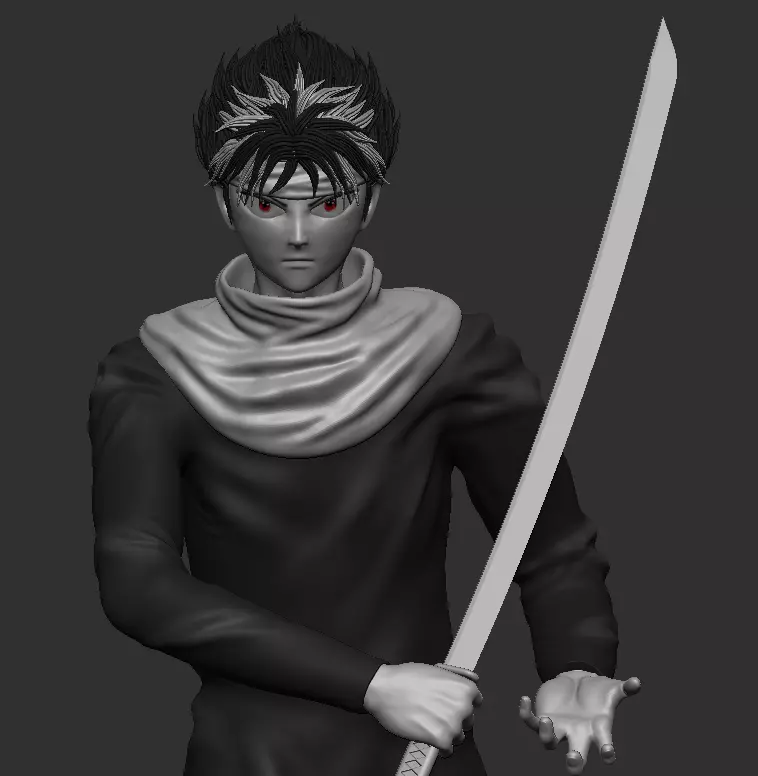 Hiei of the Evil Eye - Vincent 3D print model_0