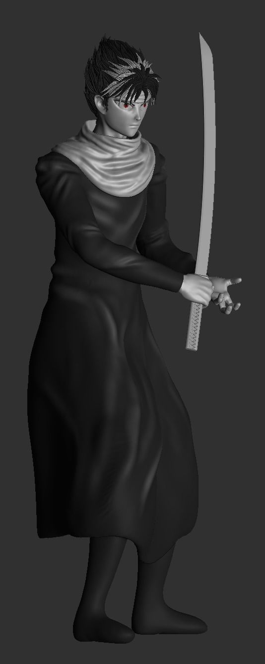 Hiei of the Evil Eye - Vincent 3D print model_4