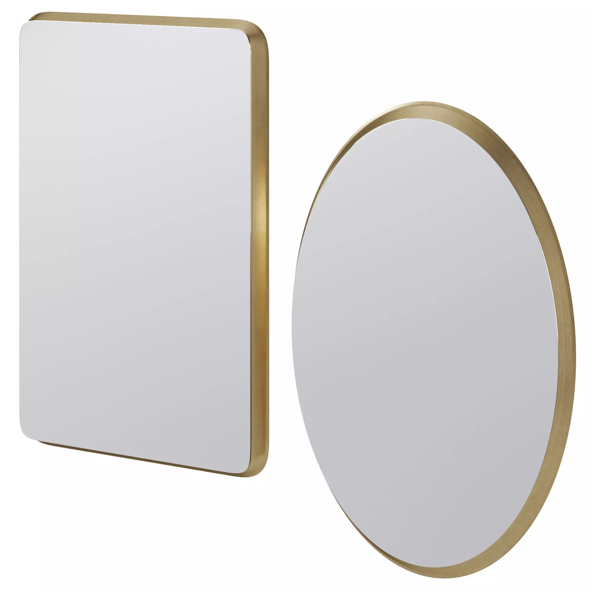 Mirror Jetset Square and Oval by Kare Design 3D model_0